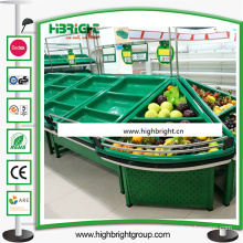 Acrylic Double Sided Fruit and Vegetable Display Stand